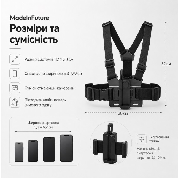 Фото - Подставка для мобильного устройства MadeInFuture TC-70 Black (MIF91914)