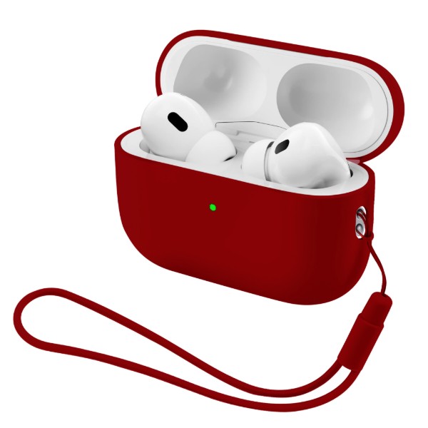 Фото - Чохол для навушників Armorstandart Silicone Case with straps for Apple AirPods Pro 3 Wine Red (ARM91287)