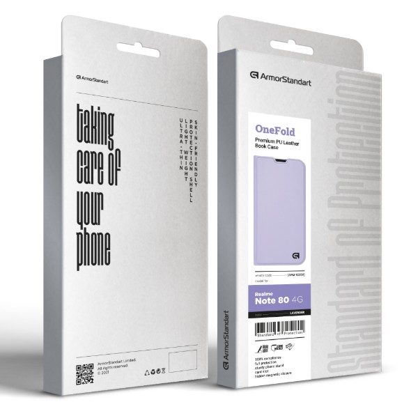 Фото - Чехол для смартфона Armorstandart OneFold Case for Realme Note 80 4G Lavender (ARM92359)