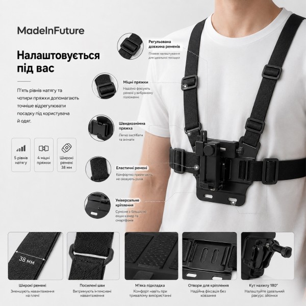 Фото - Подставка для мобильного устройства MadeInFuture TC-70 Black (MIF91914)
