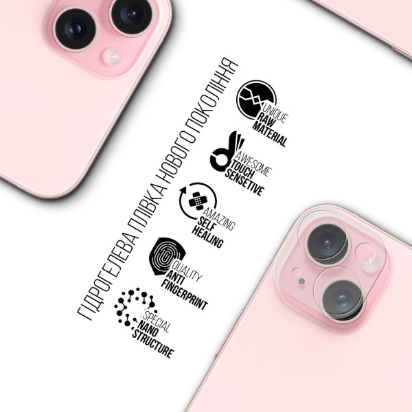 Фото - Защитная пленка для смартфона Armorstandart для камеры Apple iPhone 15 Plus 6 шт. (ARM72555)