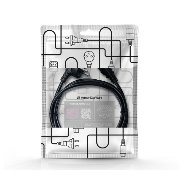 Фото - Кабель питания Armorstandart CEE 7/7 - С13 1.8м Black (ARM73121)