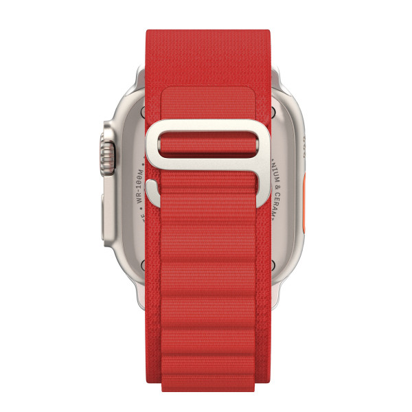 Фото - Ремінець для смарт-годинника Armorstandart Alpina Band for Apple Watch 49/46/45/44/42 (Series 1-3) Red (ARM81047)