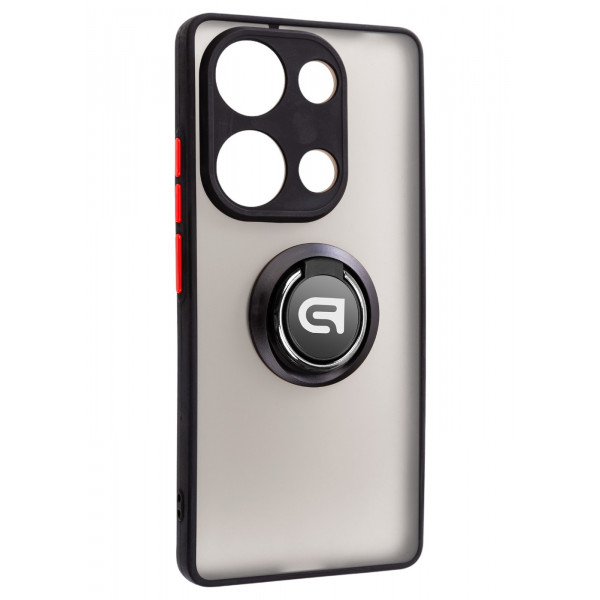 Фото - Чохол для смартфону Armorstandart Frosted Matte Ring for Xiaomi Redmi Note 13 Pro 4G Black (ARM75447)