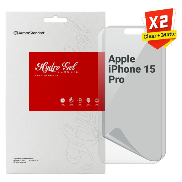 Фото - Захисна плівка для смартфону Armorstandart Clear + Matte for Apple iPhone 15 Pro (ARM80696)