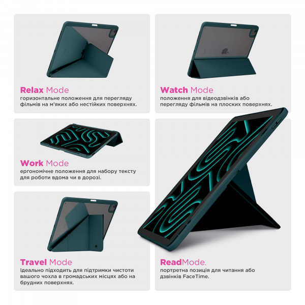 Фото - Чехол для планшета Armorstandart Y-Type PEN for iPad Pro 11 2025/2024 Pine Green (ARM77532)