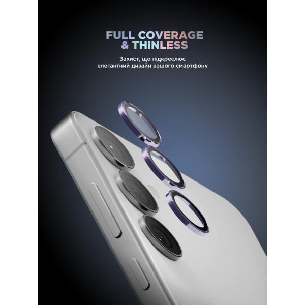 Фото - Захисне скло для смартфону Armorstandart для камери Supreme Black Icon for Samsung S24 Plus Cobalt Violet (ARM76612)