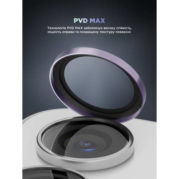 Фото - Захисне скло для смартфону Armorstandart для камери Supreme Black Icon for Samsung S24 Plus Cobalt Violet (ARM76612)