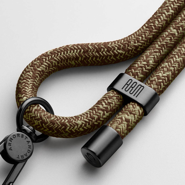 Фото - Ремінець для смартфону Armorstandart Rope Black Amber with Clear holder (ARM67204)