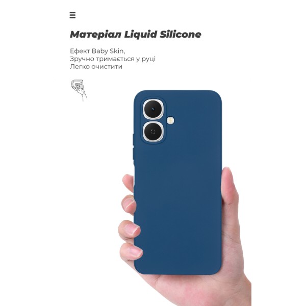 Фото - Чохол для смартфона Armorstandart ICON for Tecno Spark Go 2 4G Camera cover Dark Blue (ARM88246)