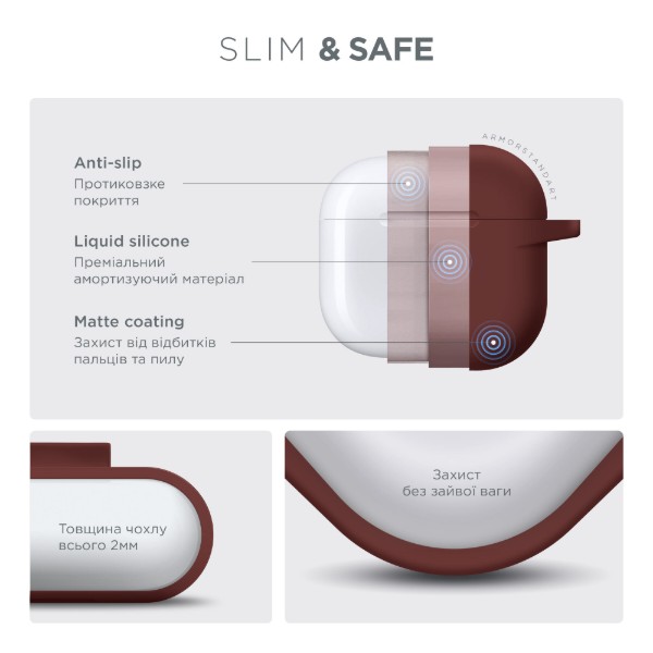 Фото - Чехол для наушников Armorstandart Hang Case for Apple AirPods 4 Scarlet (ARM81294)