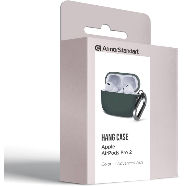 Фото - Чохол для навушників Armorstandart Hang Case for Apple AirPods Pro 2 Advanced ash (ARM68600)