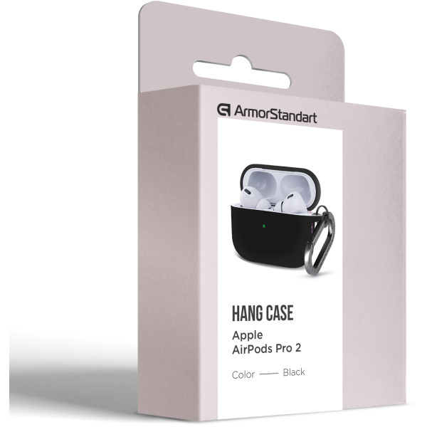 Фото - Чехол для наушников Armorstandart Hang Case for Apple AirPods Pro 2 Black (ARM68601)