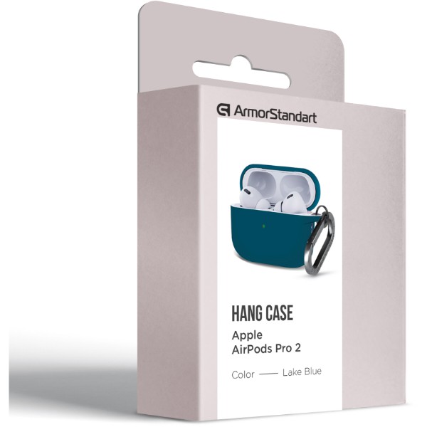 Фото - Чохол для навушників Armorstandart Hang Case for Apple AirPods Pro 2 Lake Blue (ARM68598)