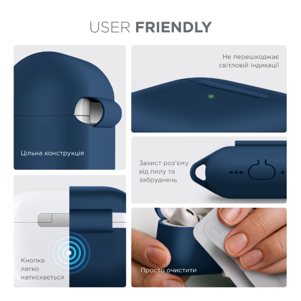 Фото - Чохол для навушників Armorstandart Hang Case for Apple AirPods Pro 2 Lake Blue (ARM68598)