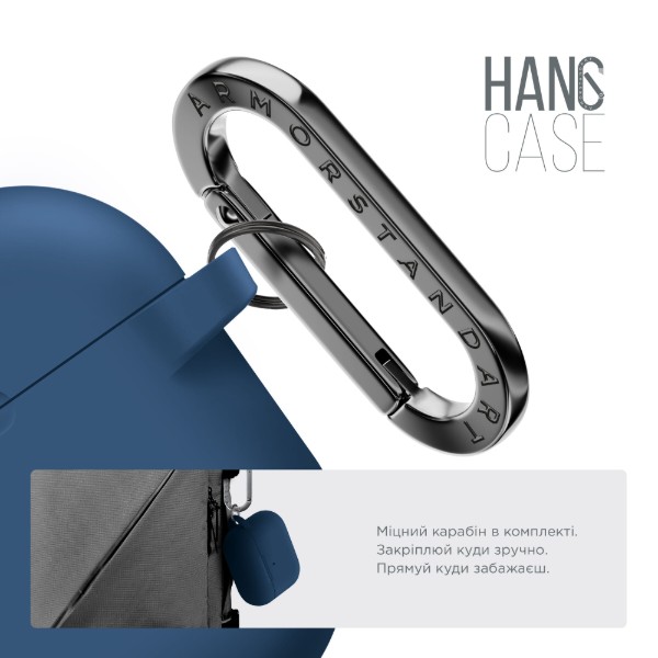 Фото - Чохол для навушників Armorstandart Hang Case for Apple AirPods Pro 2 Lake Blue (ARM68598)