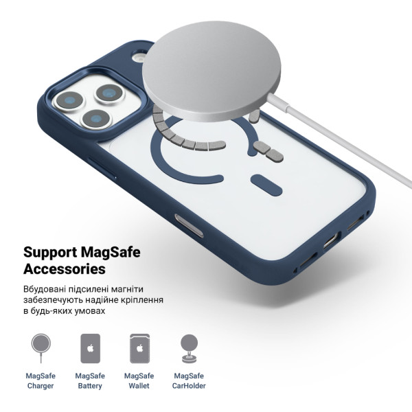 Фото - Чехол для смартфона Armorstandart Unit-C MagCase for Apple iPhone 17 Pro Max Dark Blue (ARM86298)