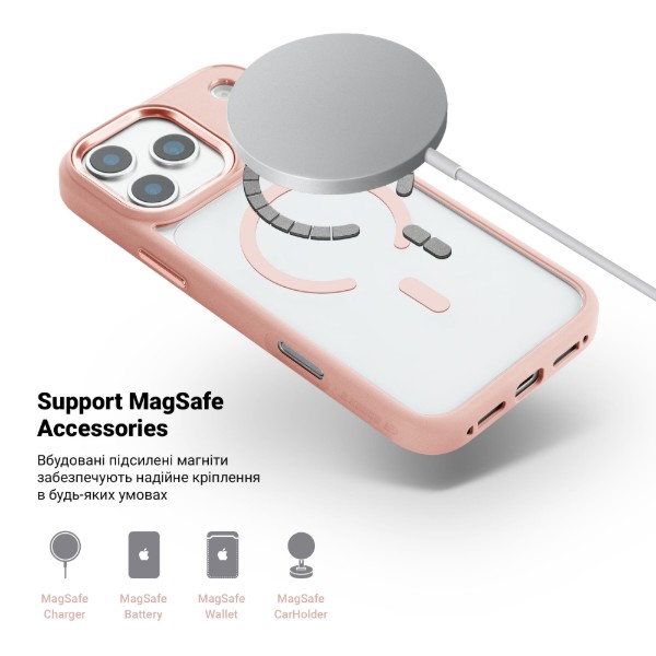 Фото - Чехол для смартфона Armorstandart Unit-C MagCase for Apple iPhone 17 Pro Max Pale Pink (ARM86303)