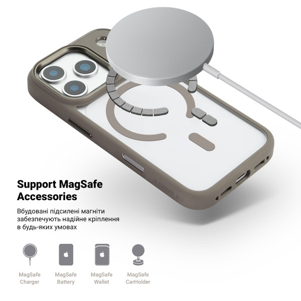 Фото - Чохол для смартфону Armorstandart Unit-C MagCase for Apple iPhone 17 Pro Titanium Grey (ARM87912)