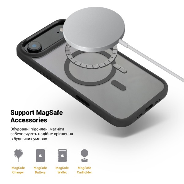 Фото - Чехол для смартфона Armorstandart Unit MagCase for Apple iPhone 17 Air Black (ARM86305)