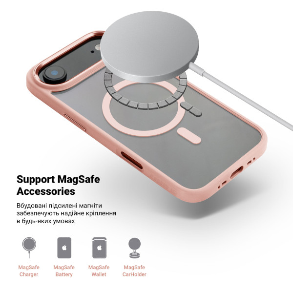 Фото - Чохол для смартфону Armorstandart Unit MagCase for Apple iPhone 17 Air Pale Pink (ARM86311)