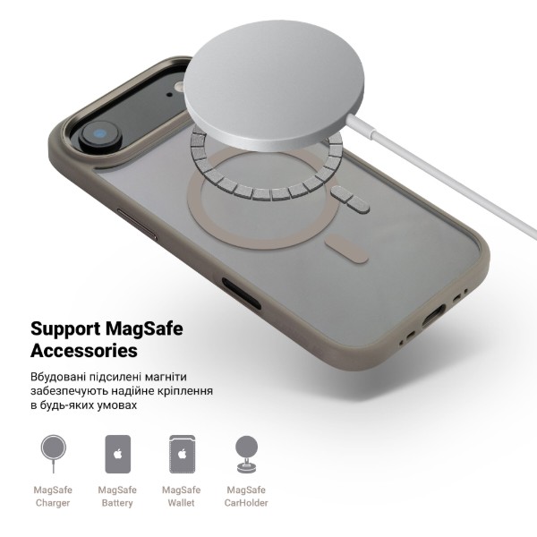 Фото - Чехол для смартфона Armorstandart Unit MagCase for Apple iPhone 17 Air Titanium Grey (ARM86309)