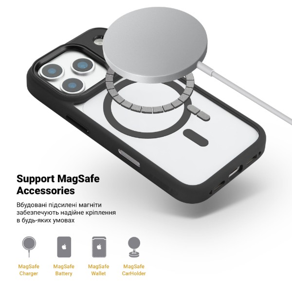 Фото - Чохол для смартфону Armorstandart Unit MagCase for Apple iPhone 17 Pro Black (ARM86289)