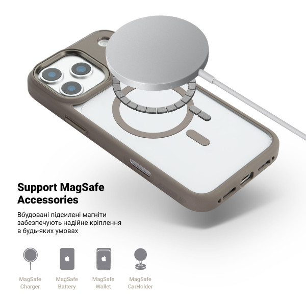 Фото - Чохол для смартфону Armorstandart Unit MagCase for Apple iPhone 17 Pro Max Titanium Grey (ARM86301)