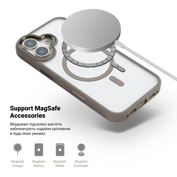 Фото - Чохол для смартфону Armorstandart Unit MagCase for Apple iPhone 17 Pro Titanium Grey (ARM86293)