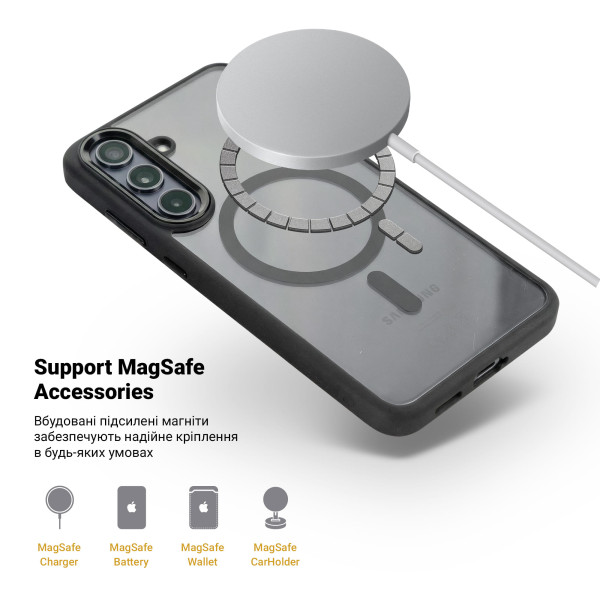 Фото - Чохол для смартфону Armorstandart Unit MagCase for Samsung S25 FE 5G Black (ARM89156)