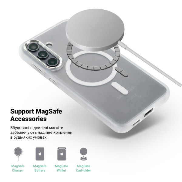 Фото - Чехол для смартфона Armorstandart Unit MagCase for Samsung S25 FE 5G Matte Clear (ARM89159)