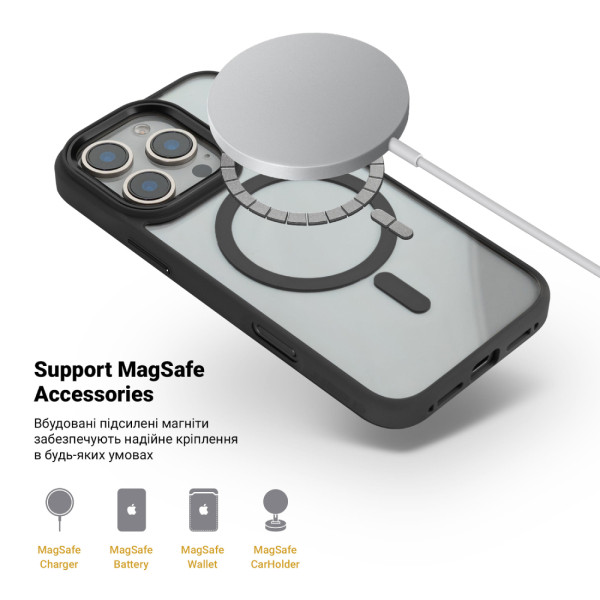 Фото - Чехол для смартфона Armorstandart Unit MagSafe for Apple iPhone 16 Pro Black (ARM78709)