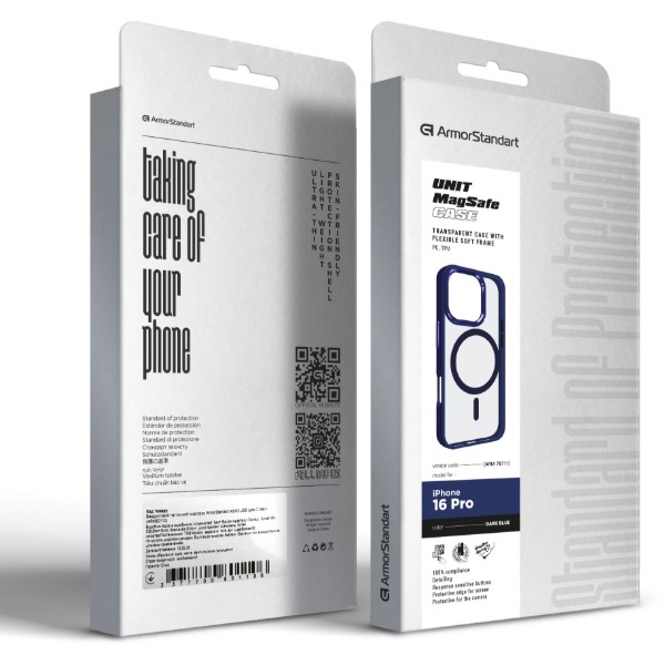 Фото - Чохол для смартфону Armorstandart Unit MagSafe for Apple iPhone 16 Pro Dark Blue (ARM78711)