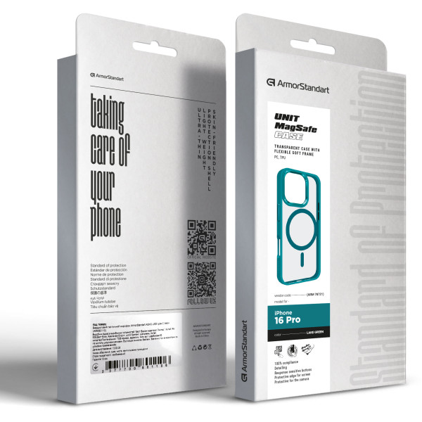 Фото - Чохол для смартфону Armorstandart Unit MagSafe for Apple iPhone 16 Pro Lake Green (ARM78721)