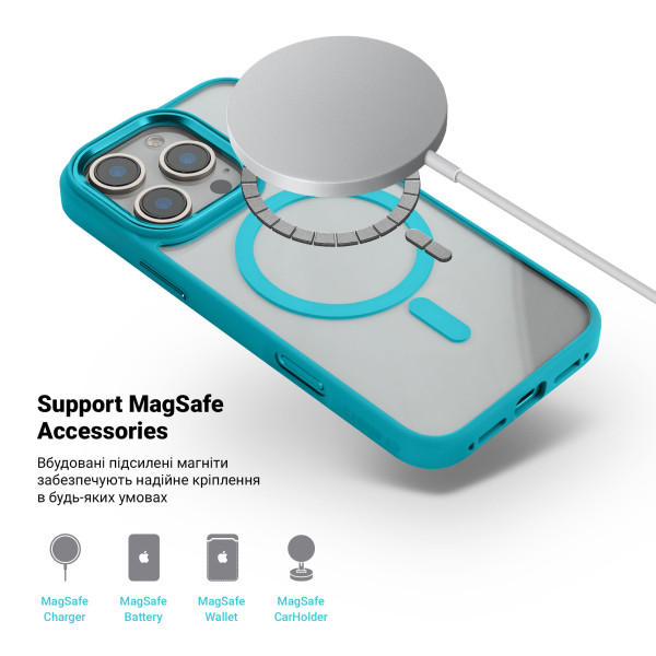 Фото - Чохол для смартфону Armorstandart Unit MagSafe for Apple iPhone 16 Pro Lake Green (ARM78721)