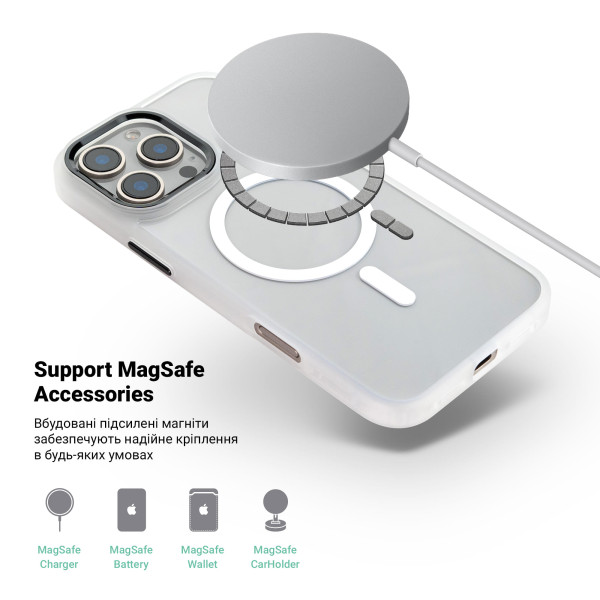 Фото - Чехол для смартфона Armorstandart Unit MagSafe for Apple iPhone 16 Pro Matte Clear (ARM78712)