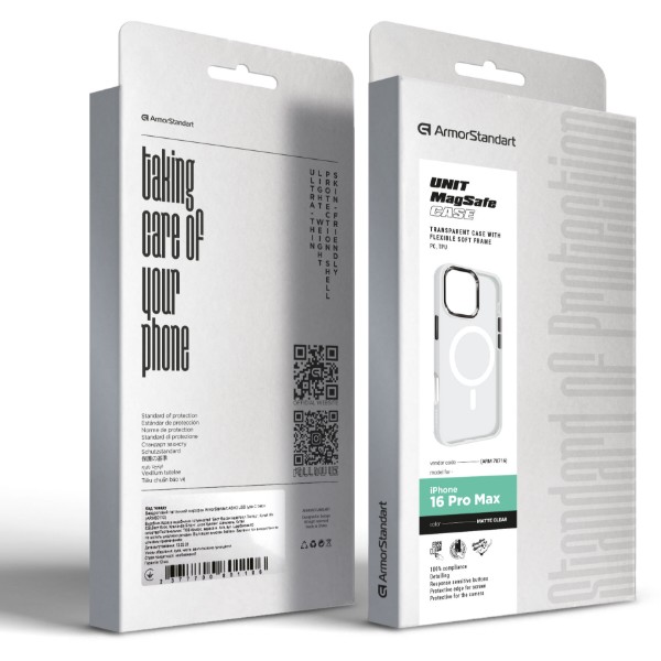 Фото - Чохол для смартфону Armorstandart Unit MagSafe for Apple iPhone 16 Pro Max Matte Clear (ARM78716)