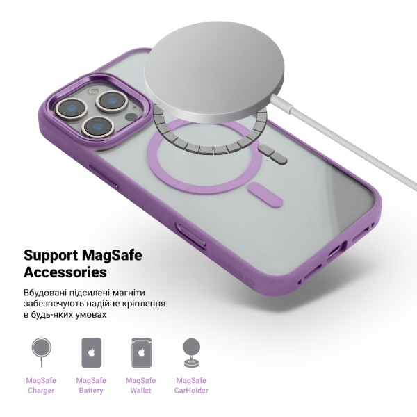 Фото - Чехол для смартфона Armorstandart Unit MagSafe for Apple iPhone 16 Pro Max Violet (ARM78719)