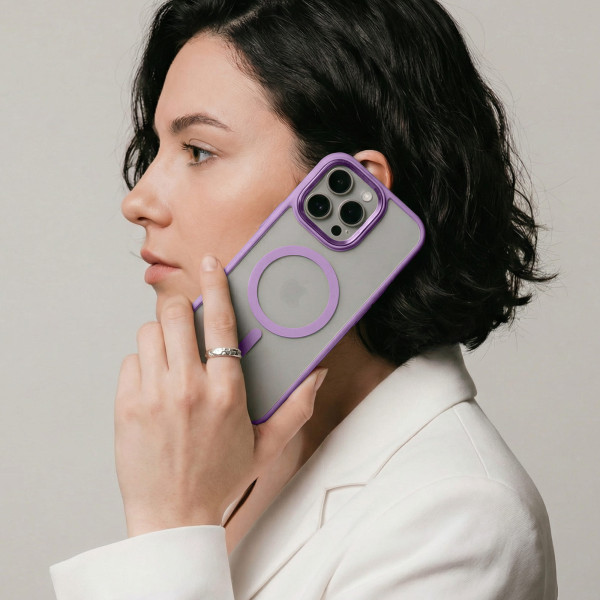 Фото - Чохол для смартфону Armorstandart Unit MagSafe for Apple iPhone 16 Pro Violet (ARM78723)