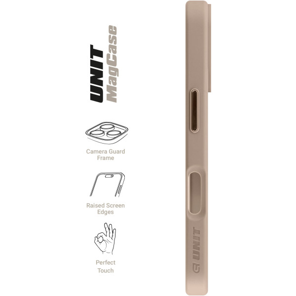 Фото - Чохол для смартфону Armorstandart Unit MagSafe for Apple iPhone 16 Titanium Gold (ARM78706)