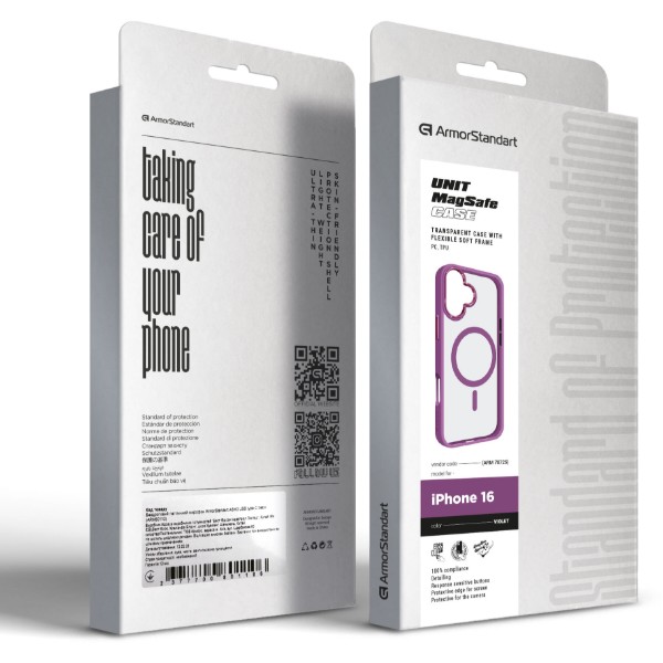 Фото - Чехол для смартфона Armorstandart Unit MagSafe for Apple iPhone 16 Violet (ARM78725)