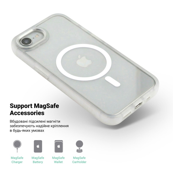 Фото - Чохол для смартфону Armorstandart Unit MagSafe for Apple iPhone 17e / 16e Matte Clear (ARM83877)