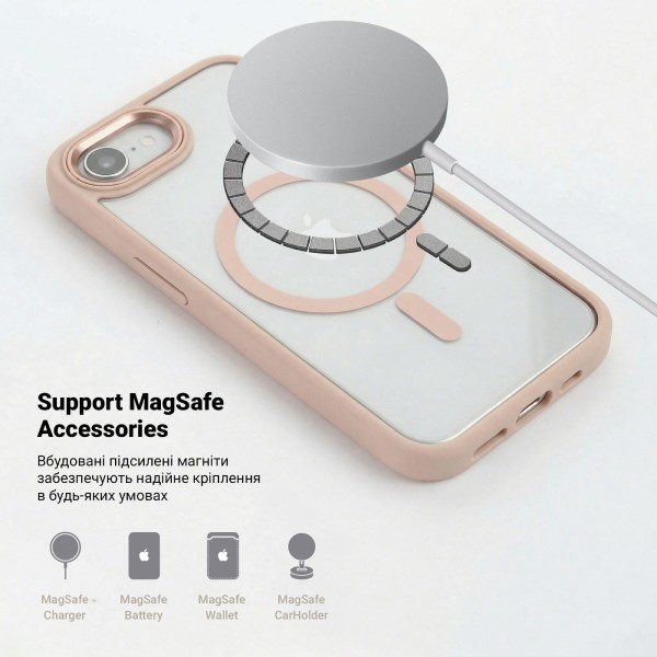 Фото - Чохол для смартфону Armorstandart Unit MagSafe for Apple iPhone 17e / 16e Pale Pink (ARM83875)