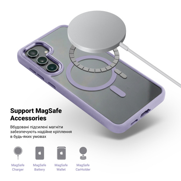 Фото - Чохол для смартфону Armorstandart Unit MagSafe for Samsung S24 Lavender (ARM74860)