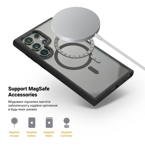 Фото - Чохол для смартфону Armorstandart Unit MagSafe for Samsung S24 Ultra Black (ARM74867)