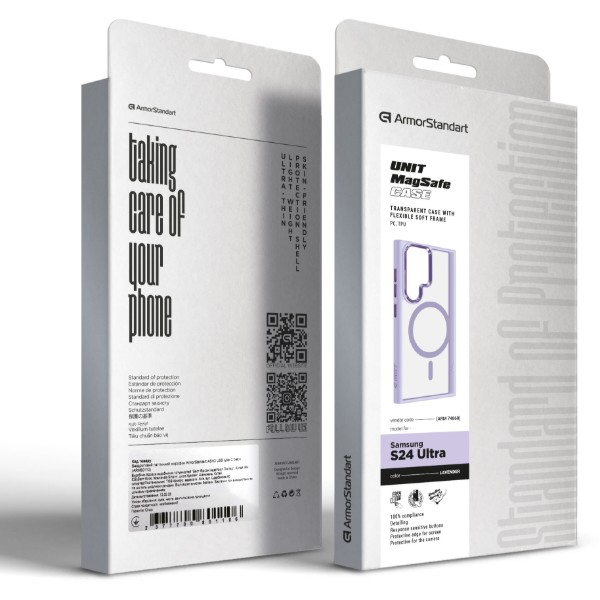 Фото - Чехол для смартфона Armorstandart Unit MagSafe for Samsung S24 Ultra Lavender (ARM74868)