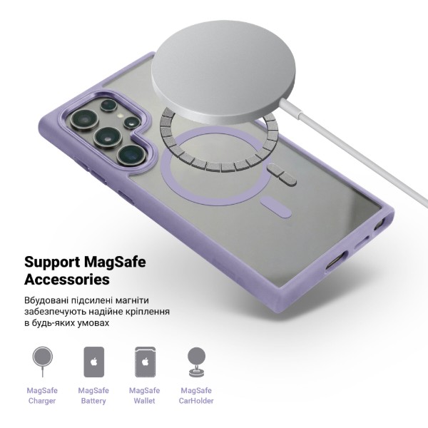 Фото - Чехол для смартфона Armorstandart Unit MagSafe for Samsung S24 Ultra Lavender (ARM74868)