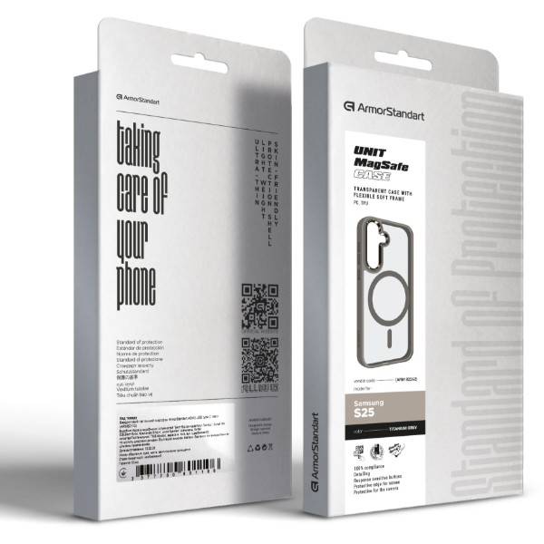 Фото - Чехол для смартфона Armorstandart Unit MagSafe for Samsung S25 Titanium Grey (ARM82262)