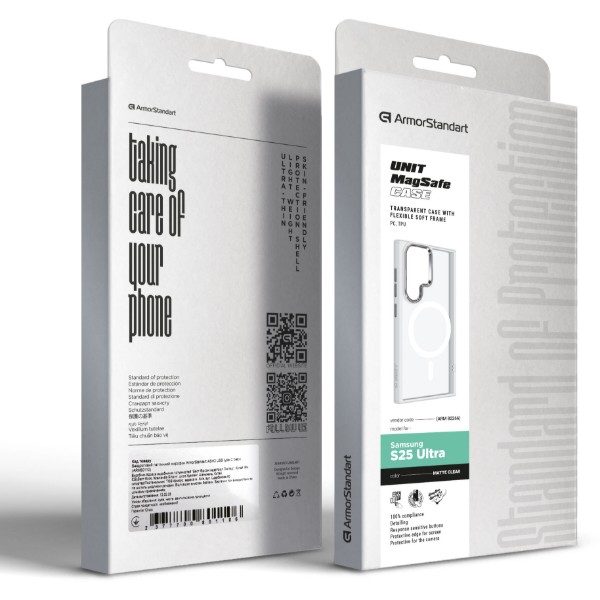 Фото - Чехол для смартфона Armorstandart Unit MagSafe for Samsung S25 Ultra Matte Clear Silver (ARM82266)