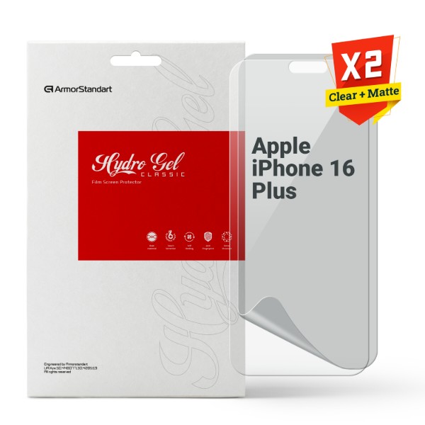 Фото - Захисна плівка для смартфону Armorstandart Clear + Matte for Apple iPhone 16 Plus (ARM80699)
